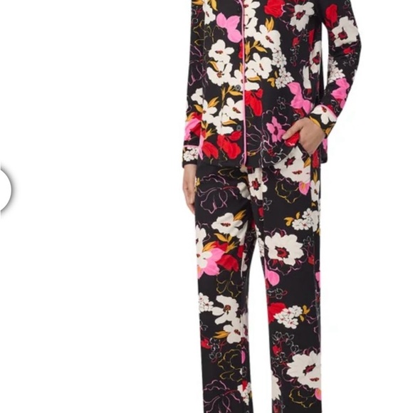 Room Service Floral Shawl Collar Pajama Set - Picture 3 of 5